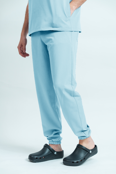 Pantaloni medicali Signature Jogger Barbat - Baby Blue