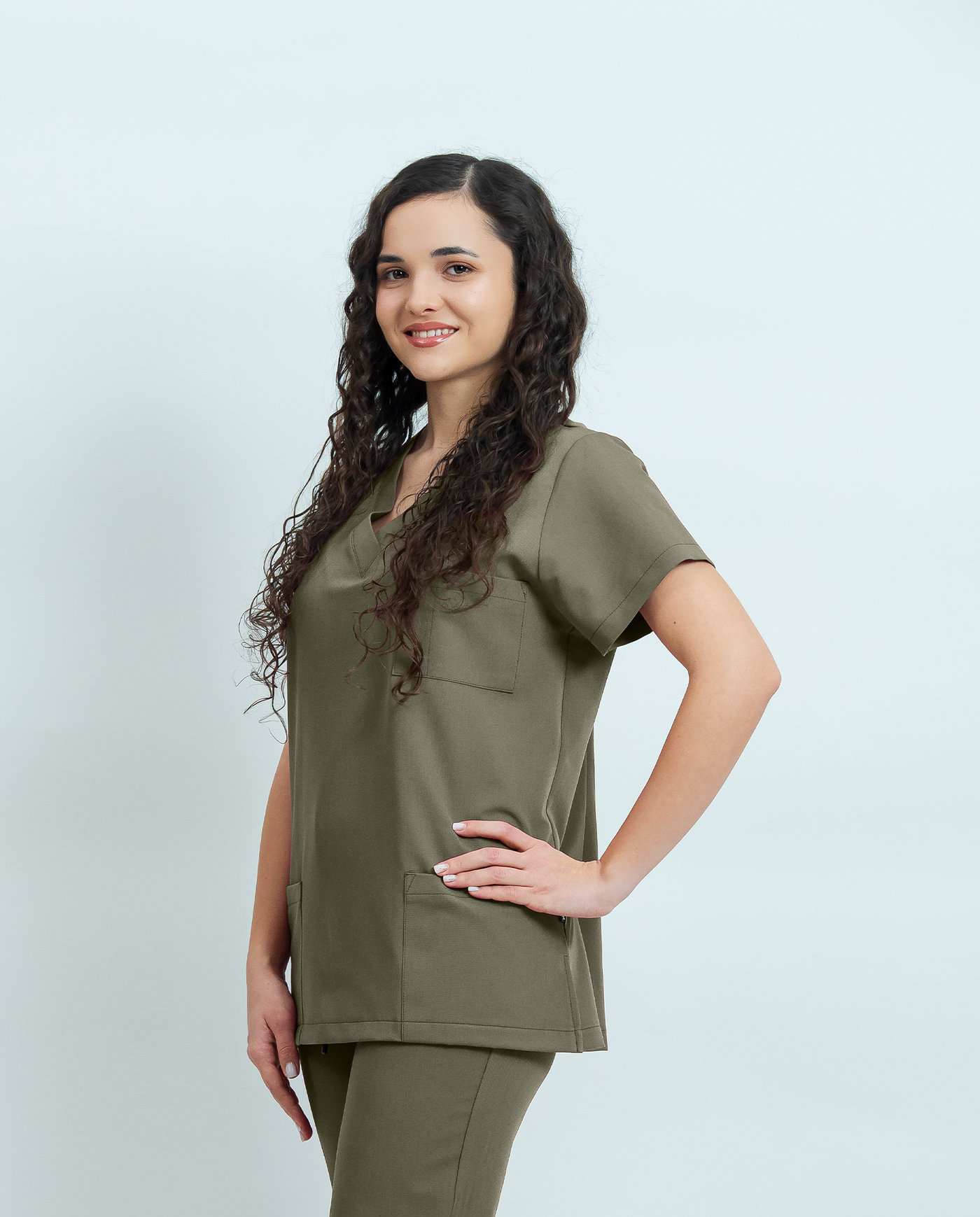Bluză medicală Signature Utility Dama - Beige Green