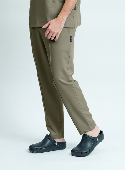 Pantaloni medicali Signature Tailored Barbat - Beige Green