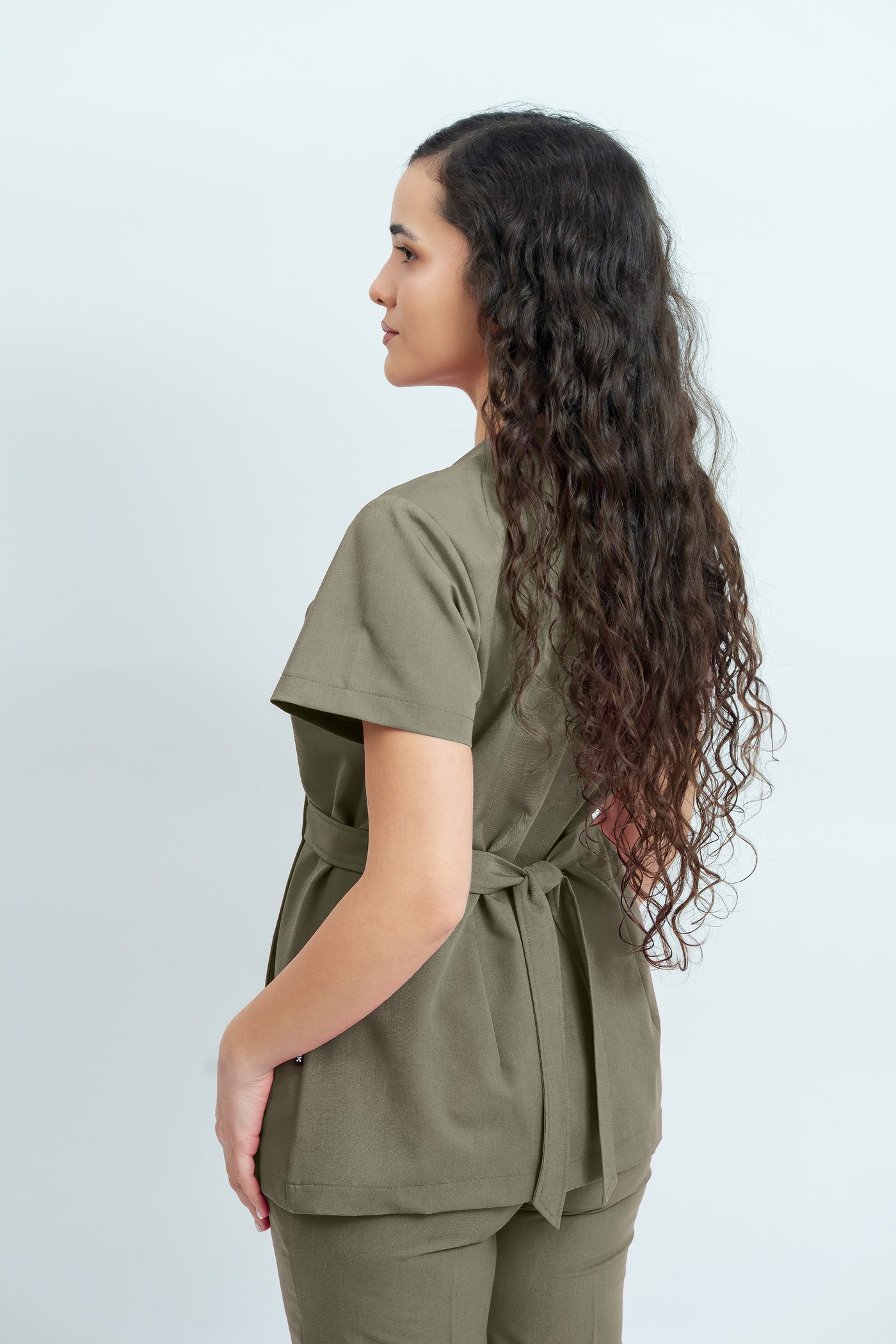 Costum medical Signature Wrap Dama - Beige Green