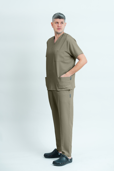 Costum medical Signature Utility Barbat - Beige Green