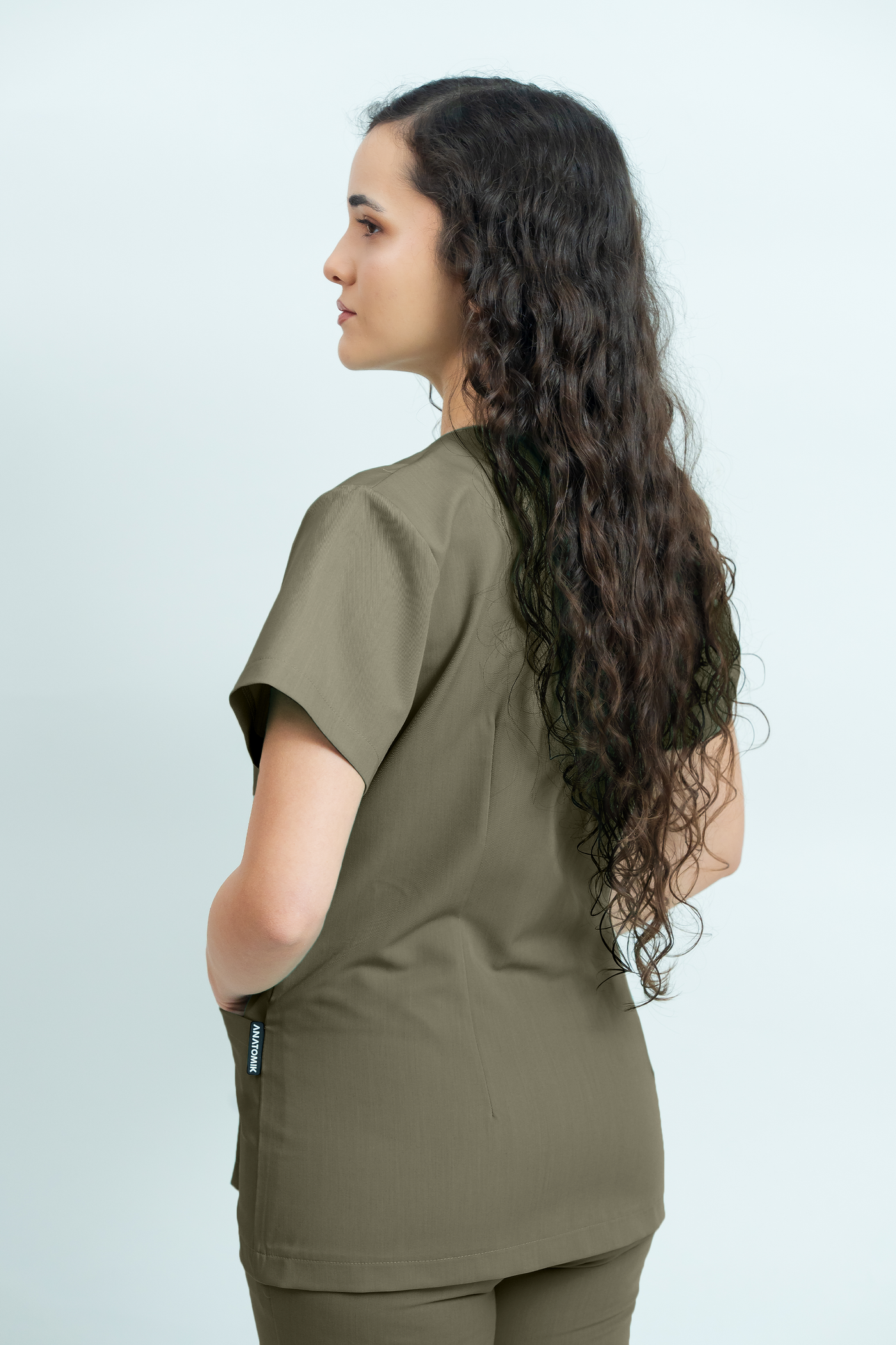 Costum medical Signature Snap Dama - Beige Green