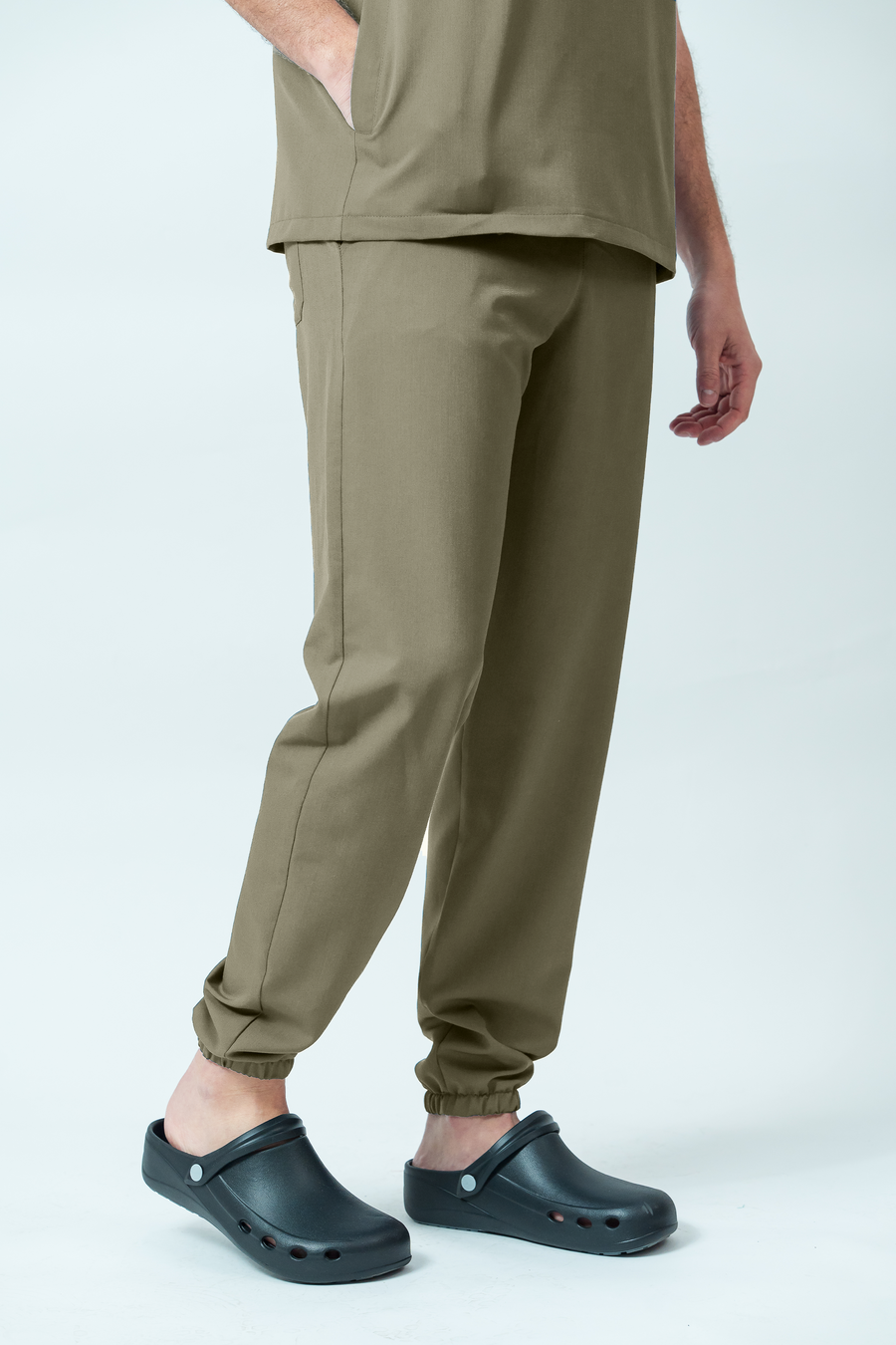 Pantaloni medicali Signature Jogger Barbat - Beige Green