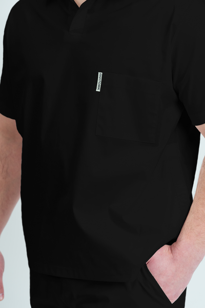 Bluză medicală Core Polo Barbat - Black
