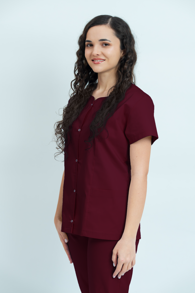 Costum medical Core Snap Dama - Burgundy