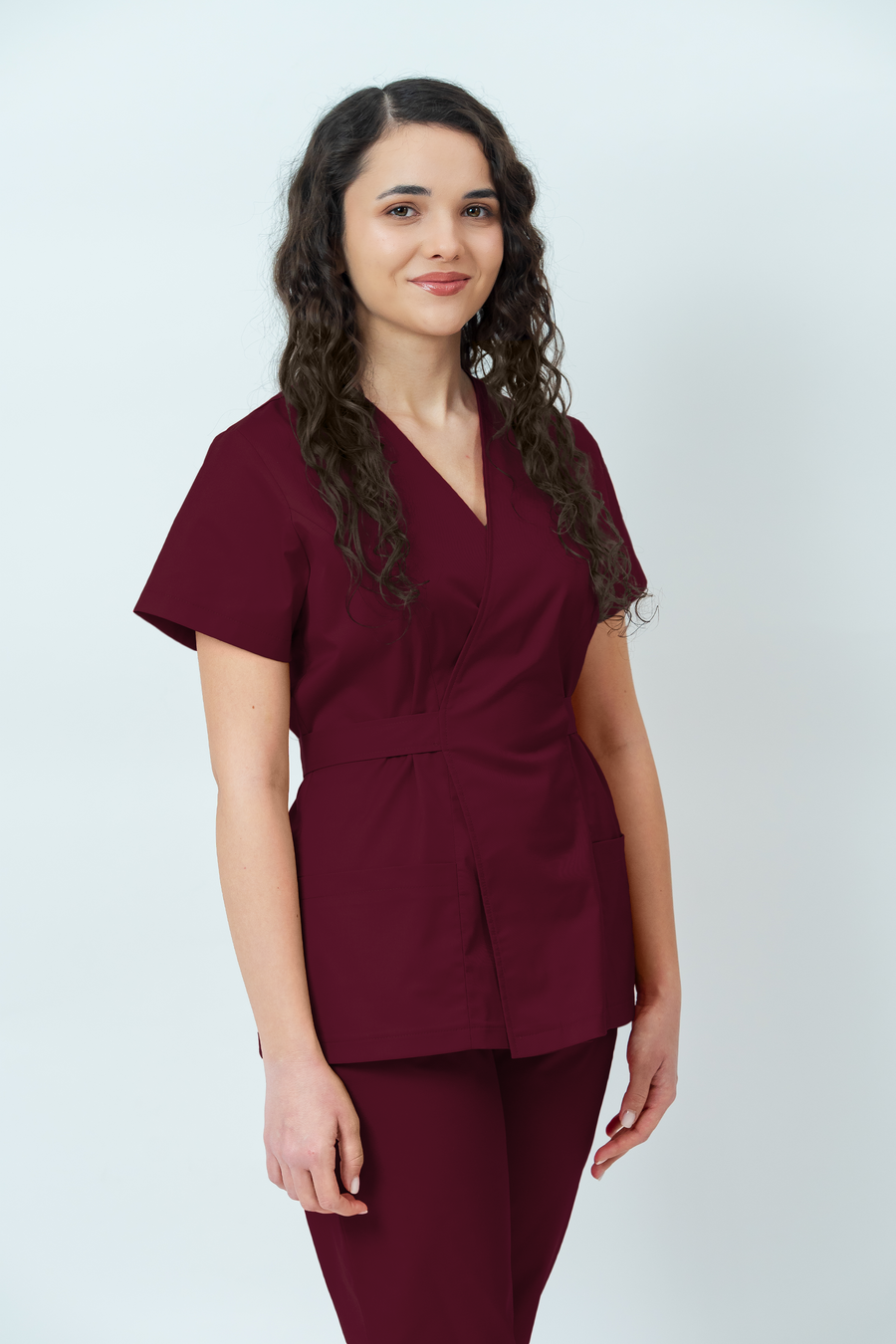 Costum medical Core Wrap Dama - Burgundy