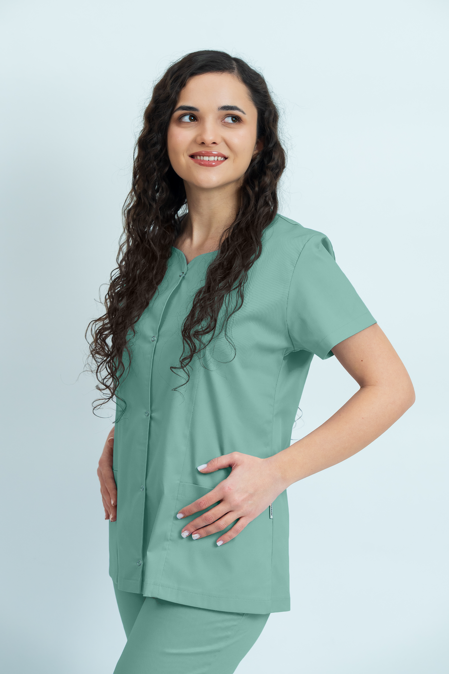 Bluză medicală Core Snap Dama - Caribe