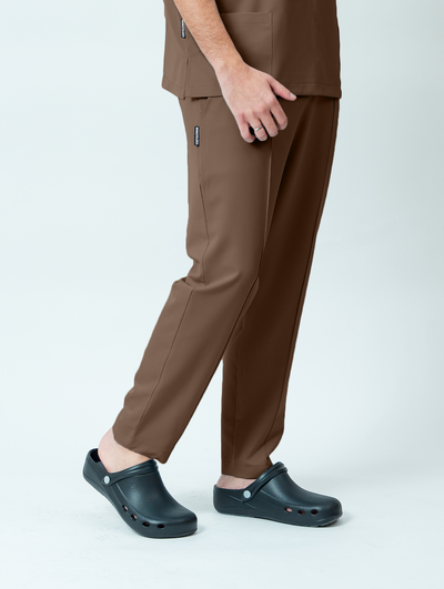 Pantaloni medicali Signature Tailored Barbat - Cocoa