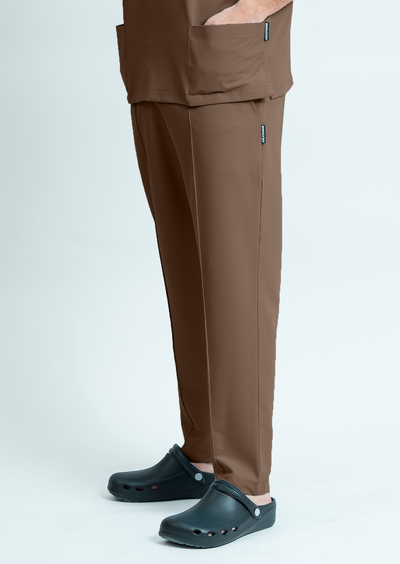 Pantaloni medicali Signature Tailored Barbat - Cocoa