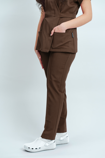 Costum medical Signature Wrap Dama - Cocoa