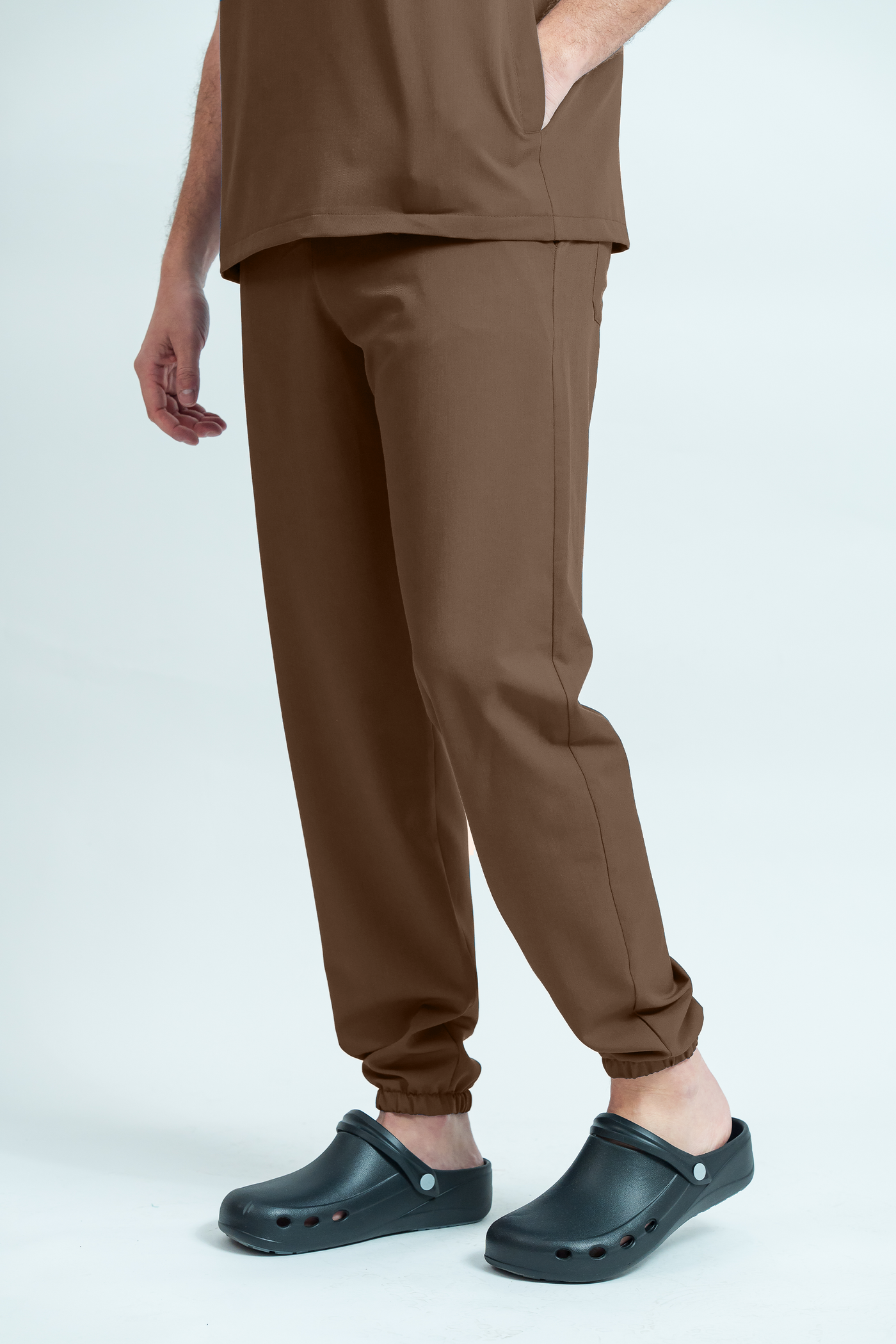 Costum medical Signature Polo Barbat - Cocoa