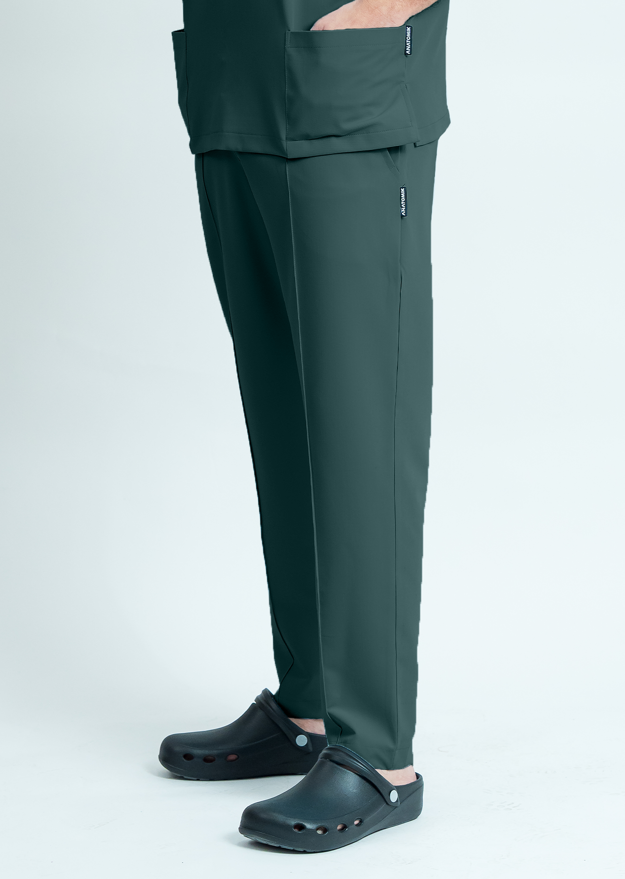 Pantaloni medicali Signature Tailored Barbat - Dark Pine