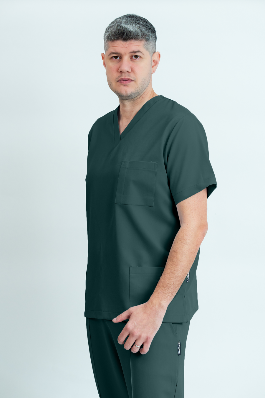 Bluză medicală Signature Utility Barbat - Dark Pine