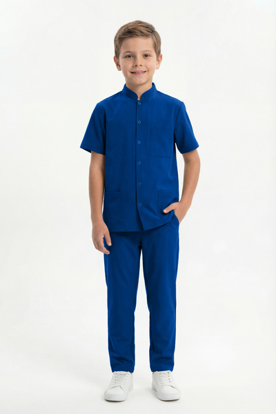 Costum medical Signature Snap Băieți - Dark Royal