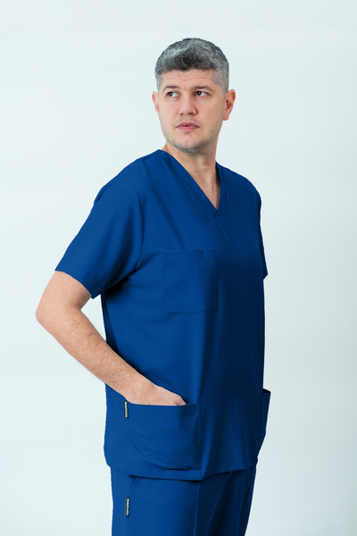 Bluză medicală Signature Utility Barbat - Dark Royal