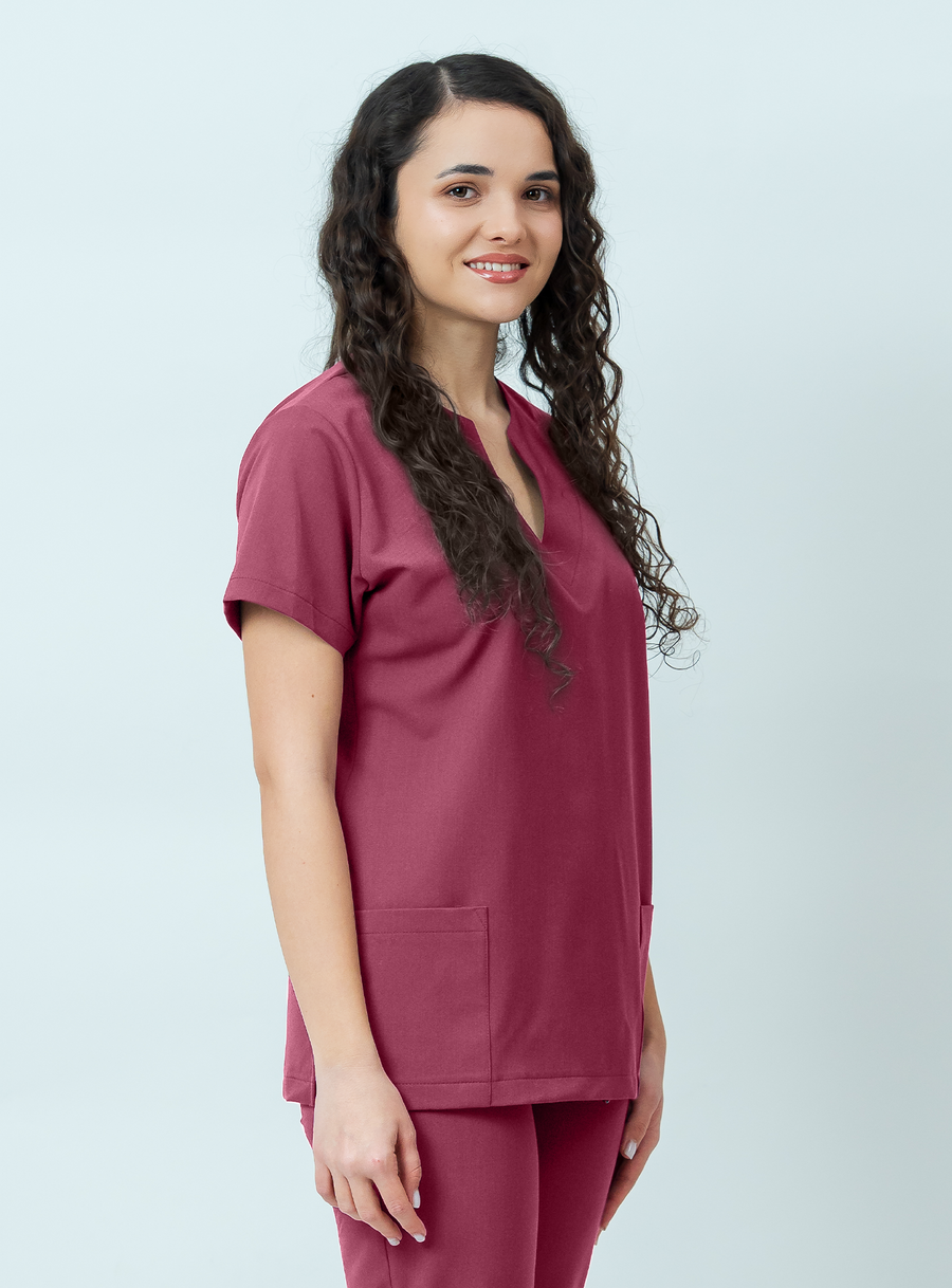 Bluză medicală Signature Minimal Dama - Dusty Rose