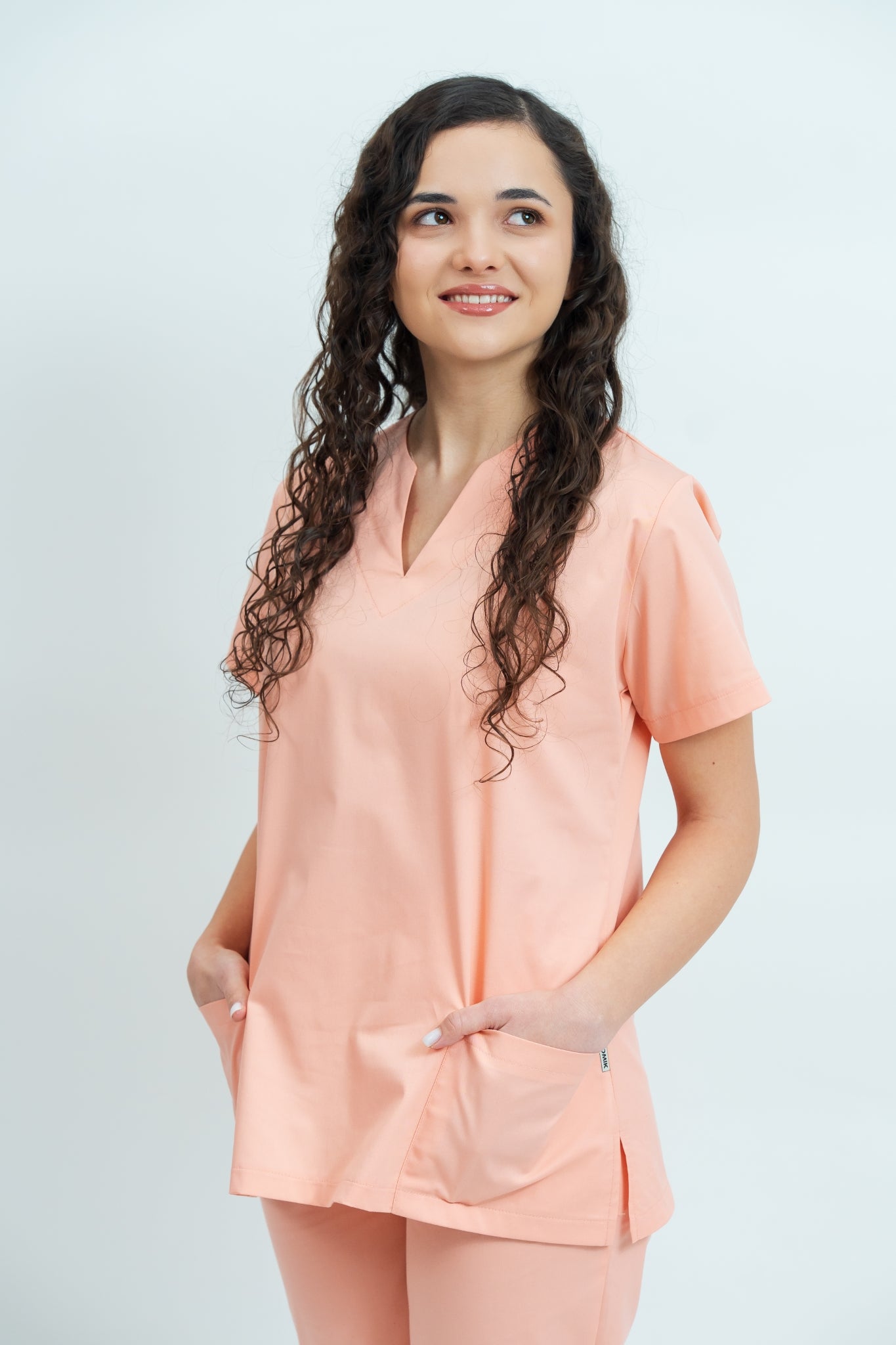 Costum medical Core Minimal Dama - Salmon