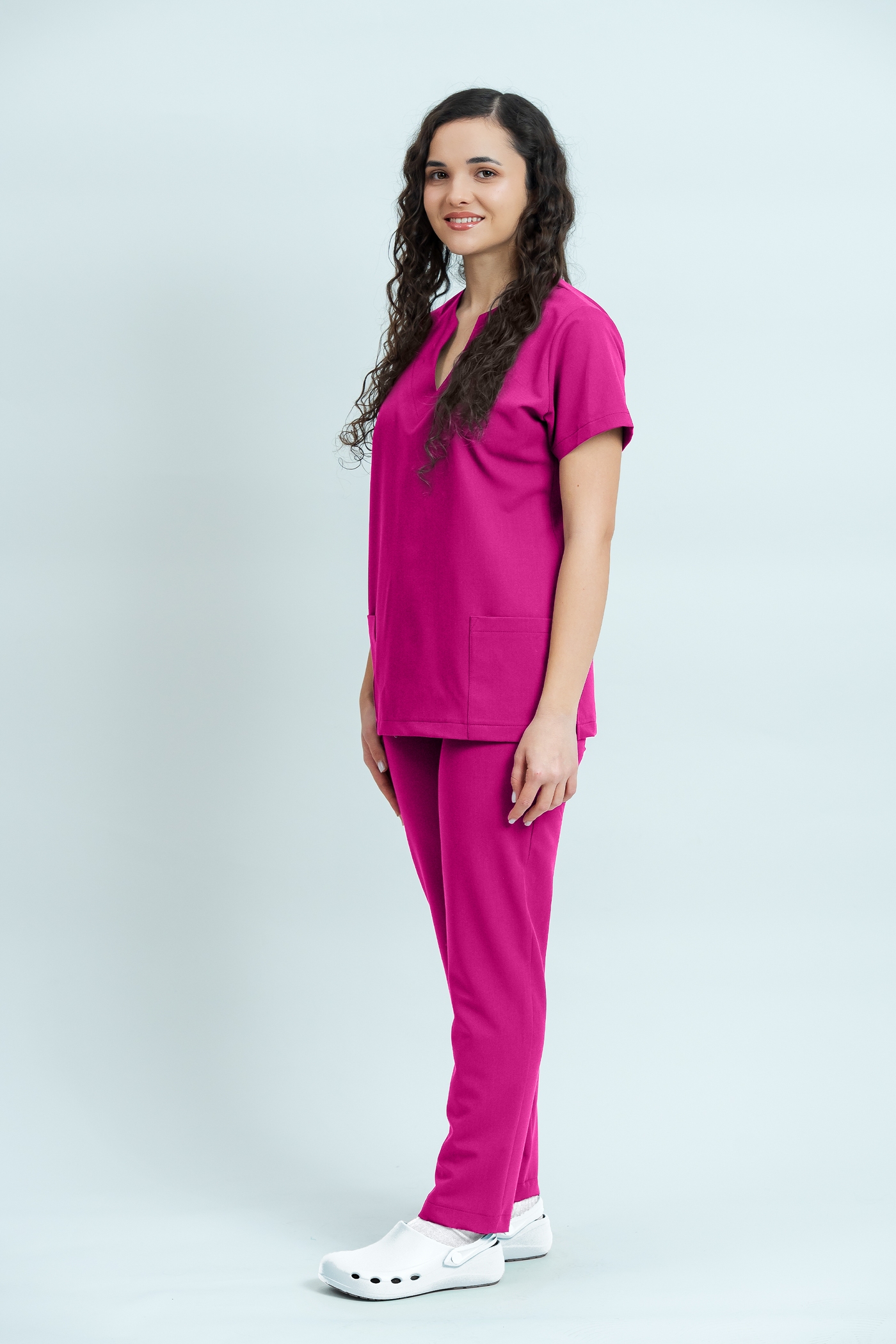 Costum medical Signature Minimal Dama - Fuchsia