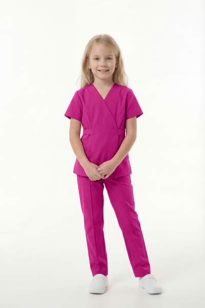Costum medical Signature Wrap Fete - Fuchsia