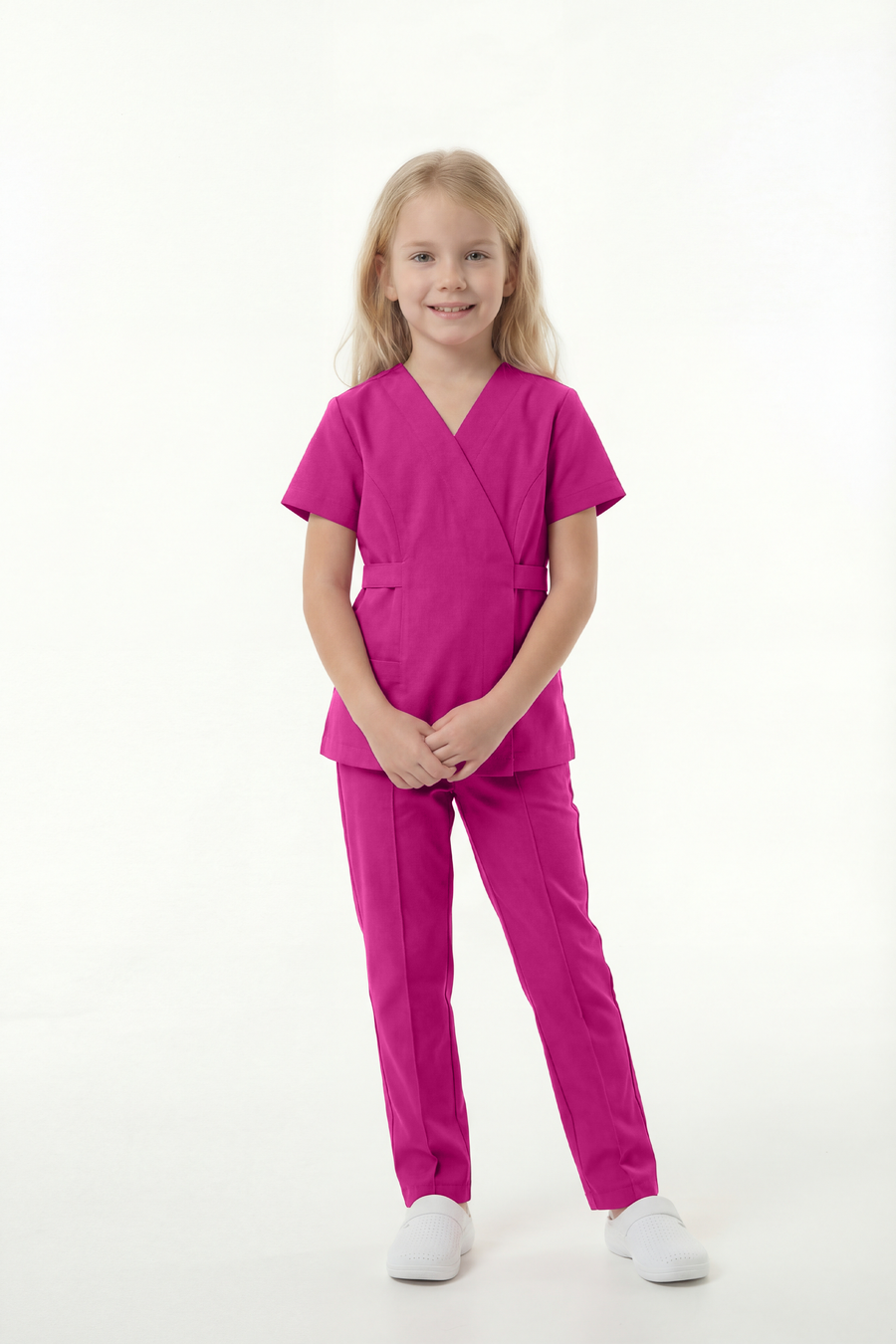 Costum medical Signature Wrap Fete - Fuchsia