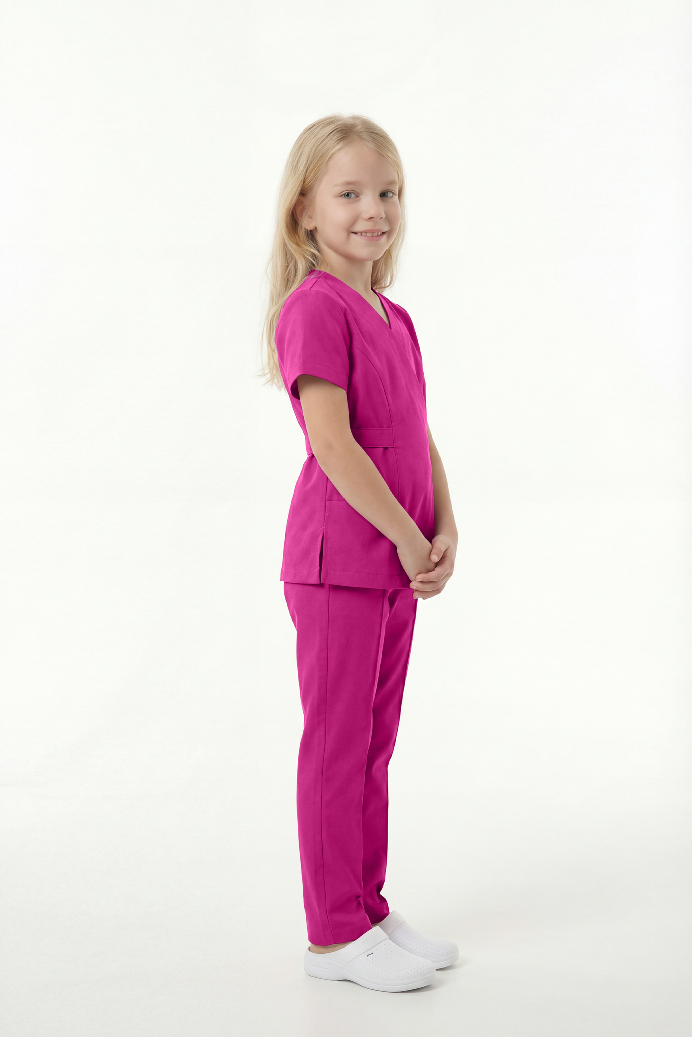 Costum medical Signature Wrap Fete - Fuchsia