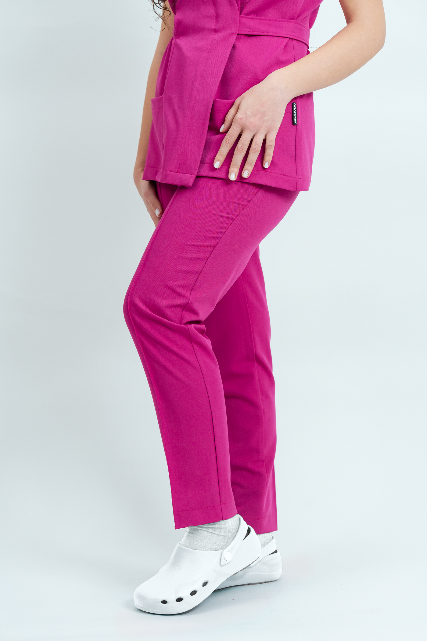 Costum medical Signature Wrap Dama - Fuchsia