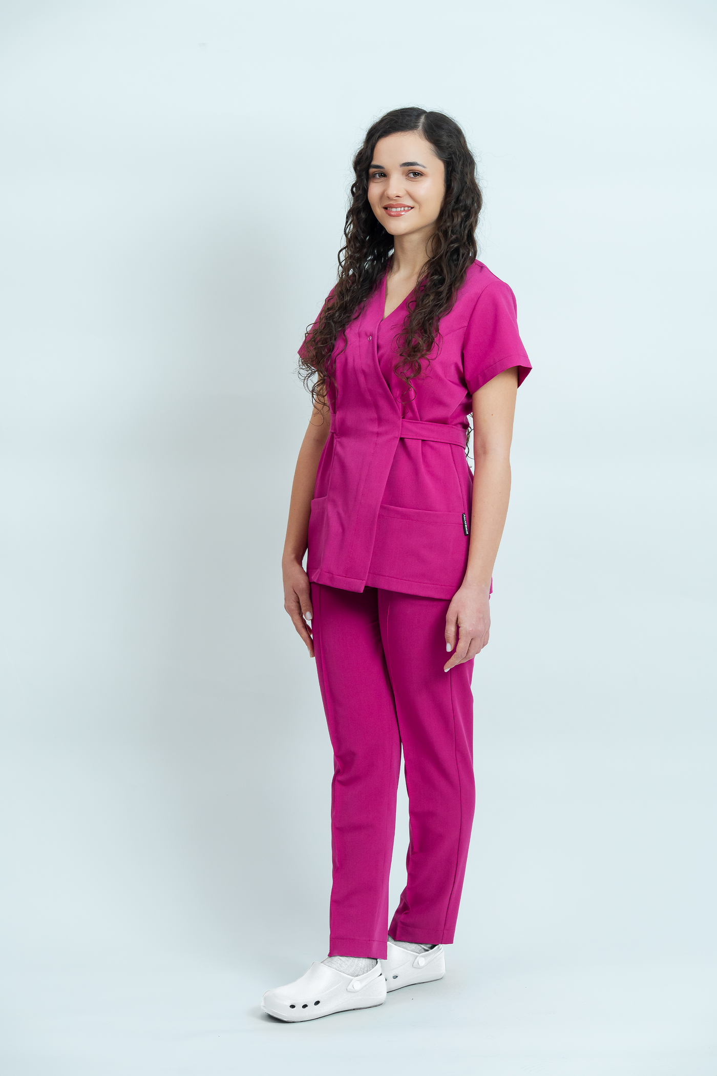 Costum medical Signature Wrap Dama - Fuchsia