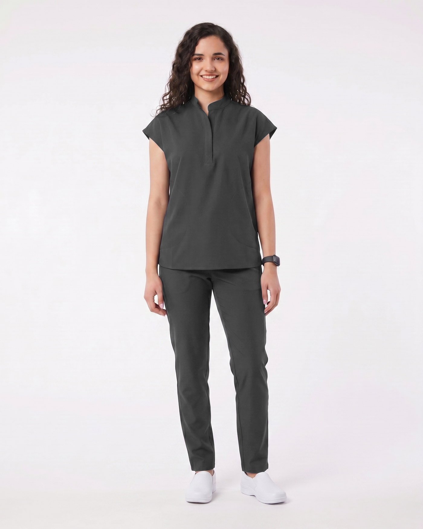 Costum medical Summer Flow Dama - Dark Grey