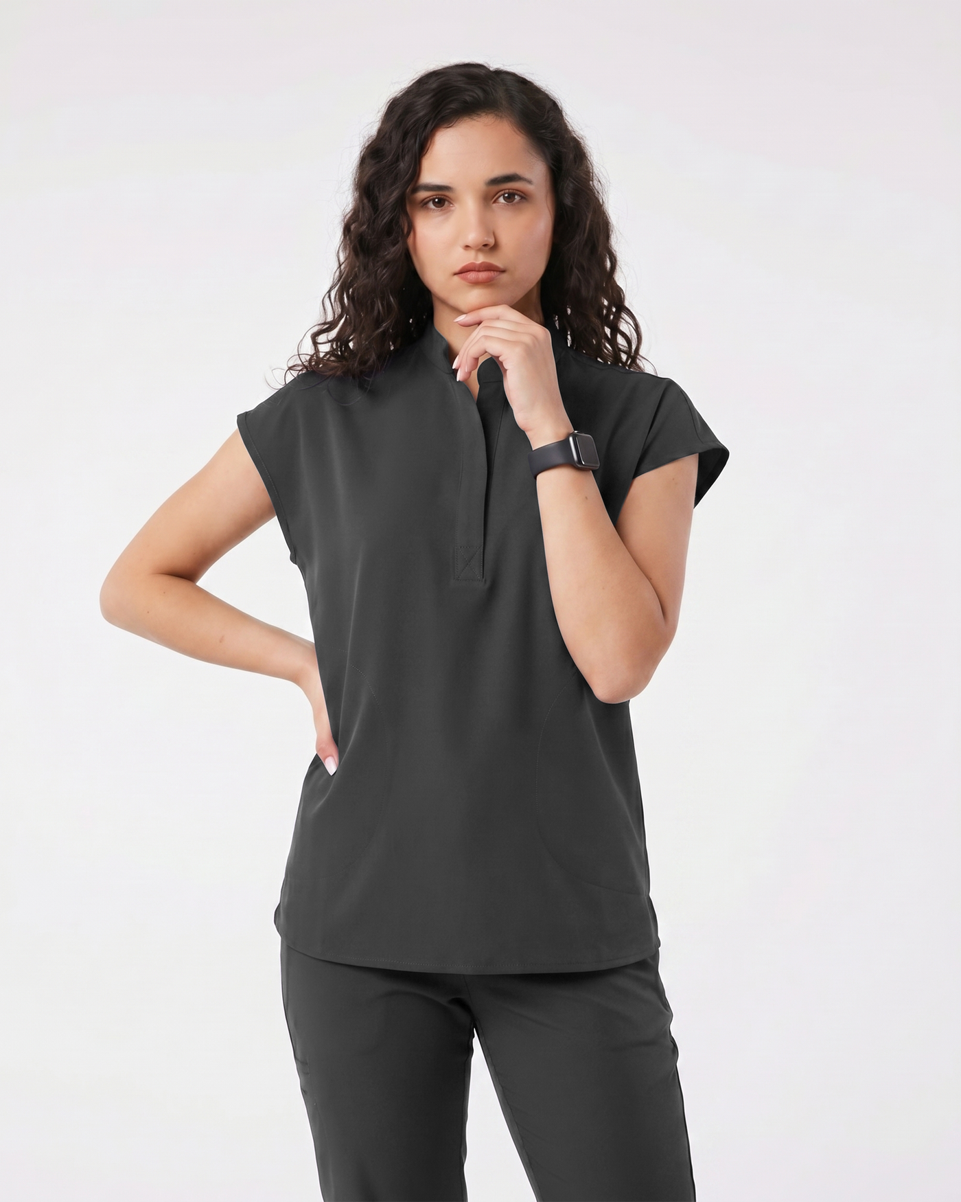 Costum medical Summer Flow Dama - Dark Grey