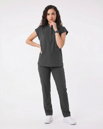 Costum medical Summer Flow Dama - Dark Grey