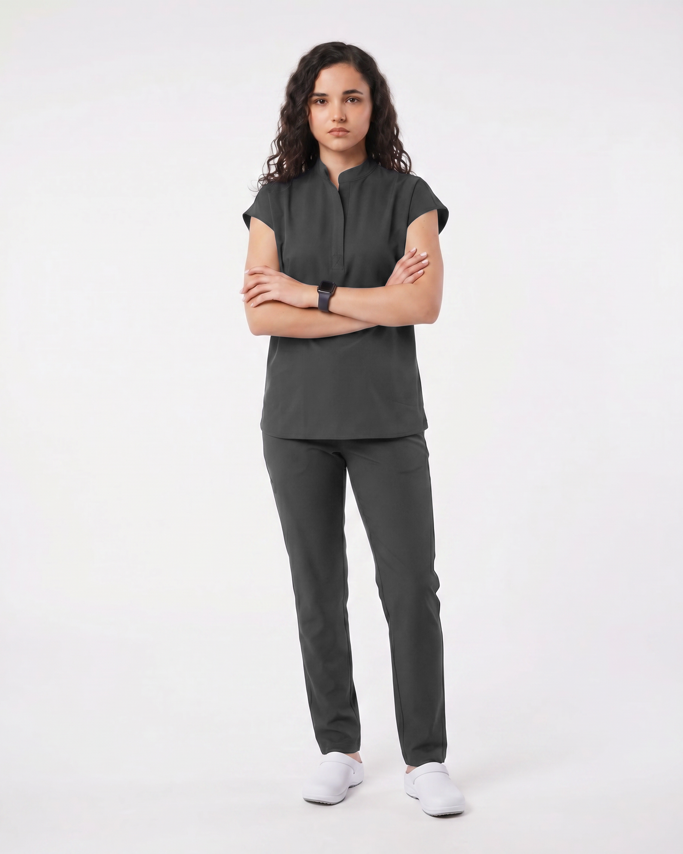 Costum medical Summer Flow Dama - Dark Grey