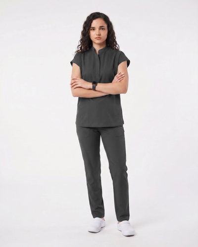 Costum medical Summer Flow Dama - Dark Grey
