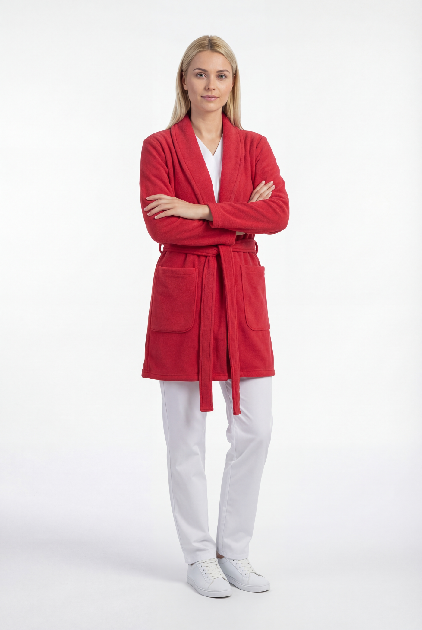 Halat medical polar Core Dama - Red