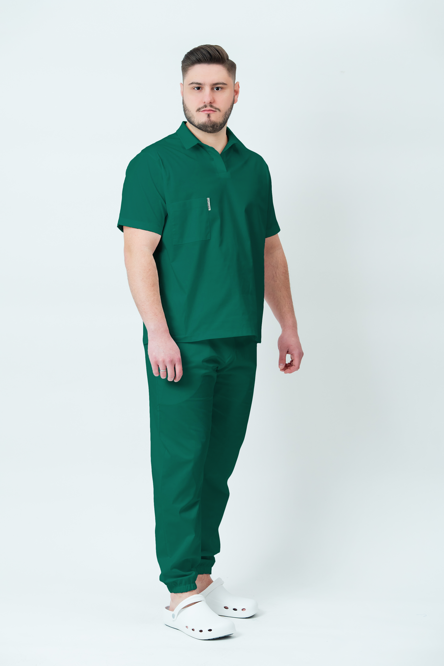 Costum medical Core Polo Barbat - Hospital Green