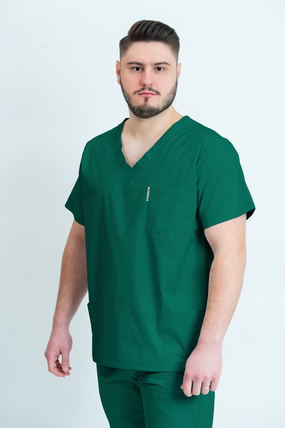 Bluză medicală Core Utility Barbat - Hospital Green
