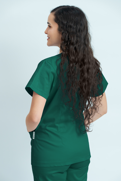 Bluză medicală Core Snap Dama - Hospital Green
