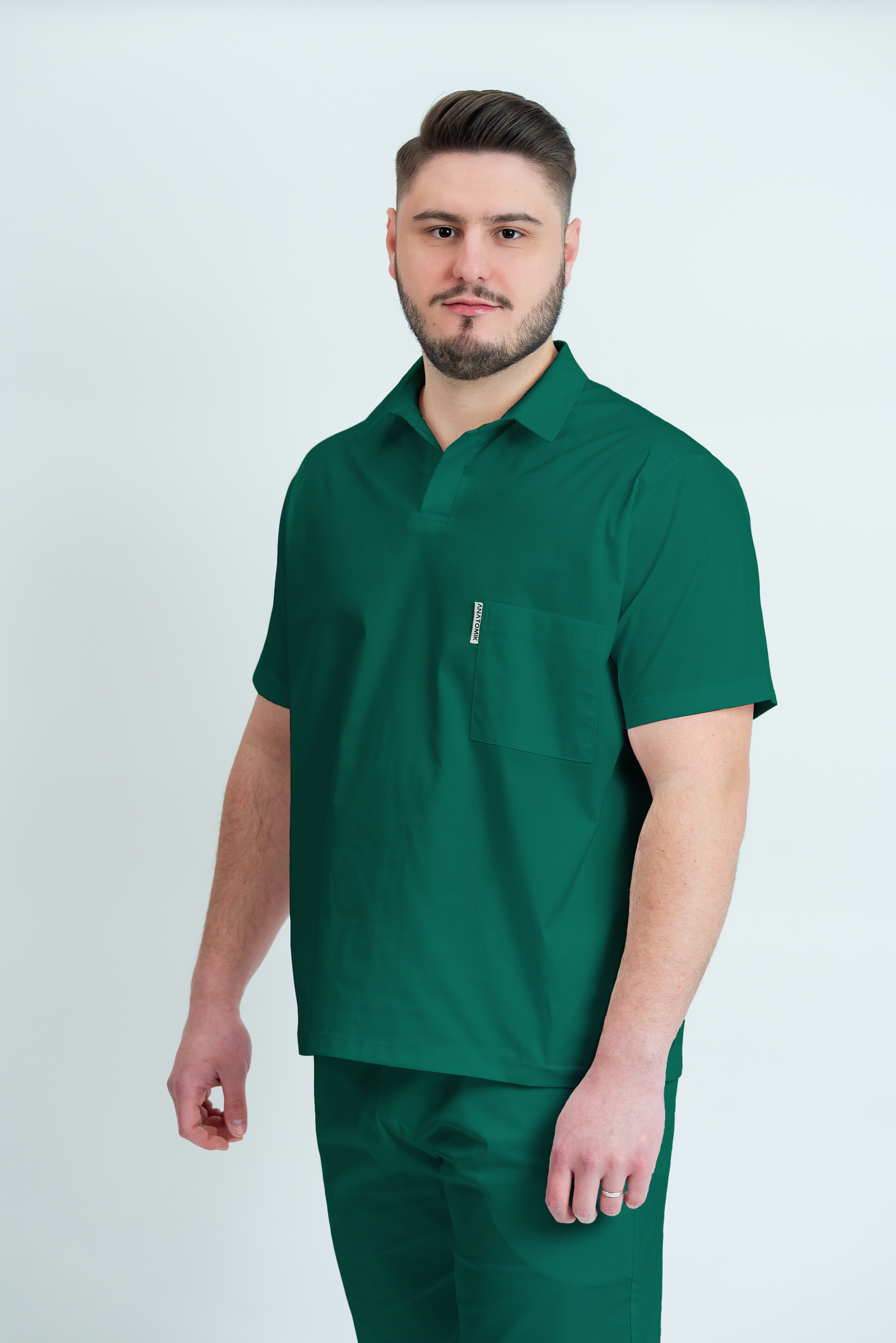 Costum medical Core Polo Barbat - Hospital Green