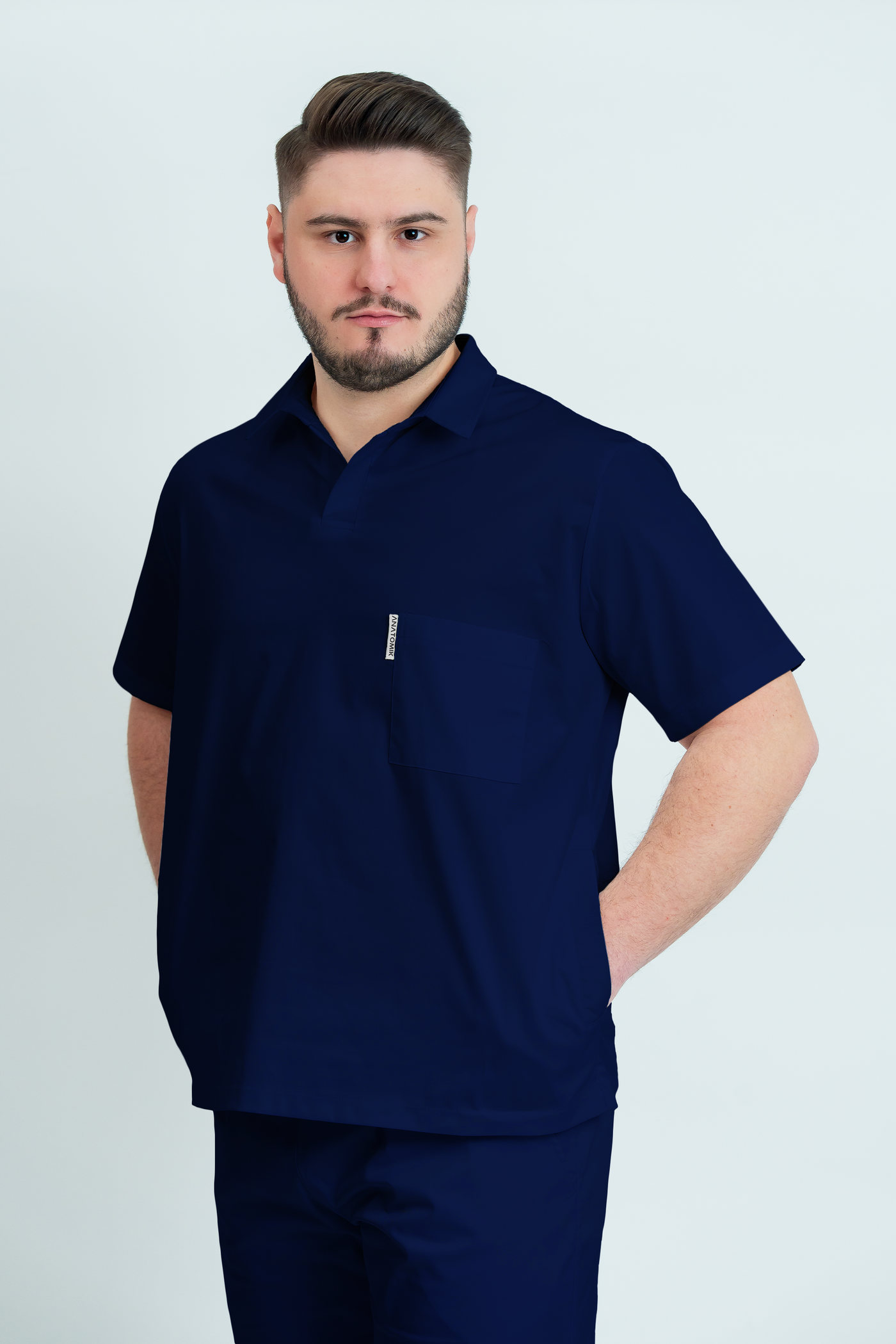 Costum medical Core Polo Barbat - Navy