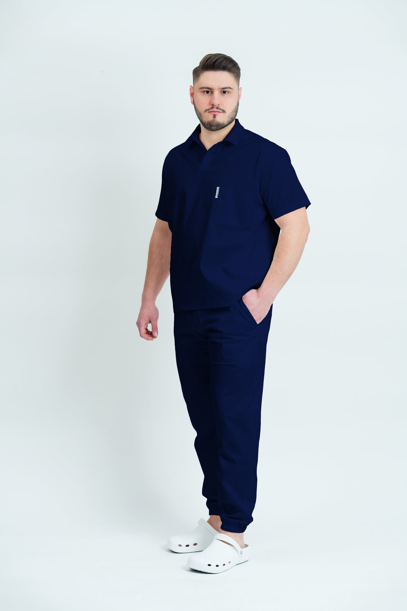 Costum medical Core Polo Barbat - Navy