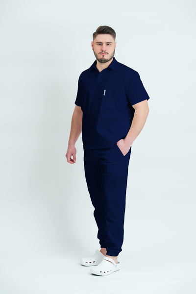 Costum medical Core Polo Barbat - Navy