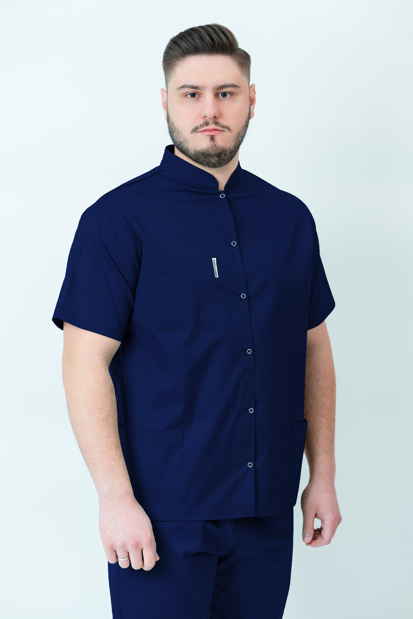 Bluză medicală Core Snap Barbat - Navy
