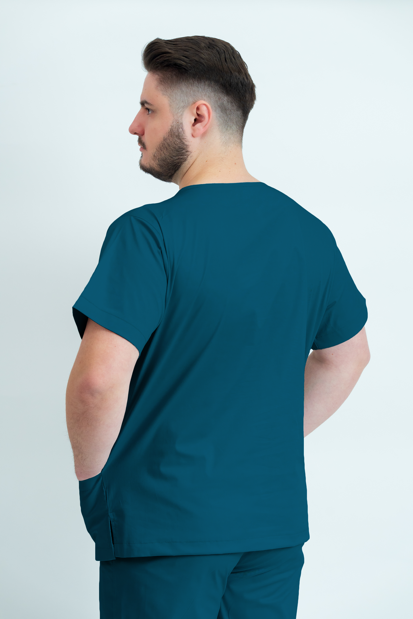 Bluză medicală Core Utility Barbat - Ocean Green