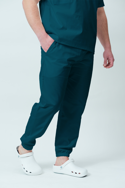 Costum medical Core Polo Barbat - Ocean Green
