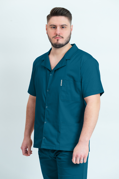 Bluză medicală Core Rever Barbat - Ocean Green