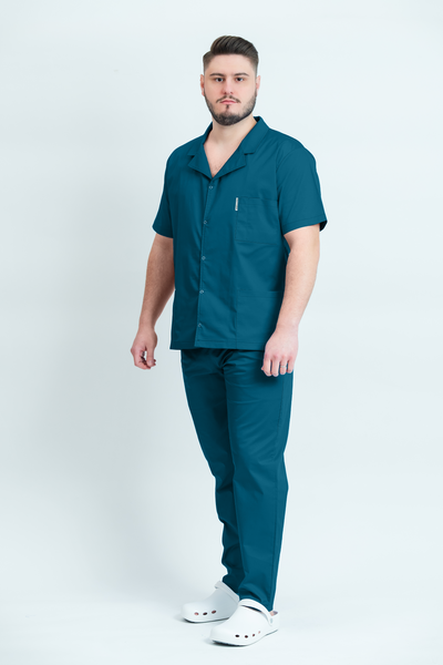 Costum medical Core Rever Barbat - Ocean Green