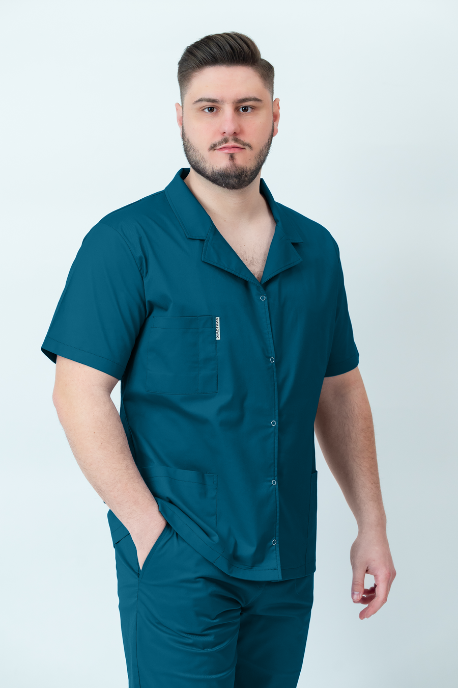 Costum medical Core Rever Barbat - Ocean Green