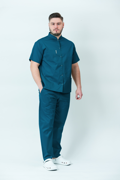 Costum medical Core Snap Barbat - Ocean Green