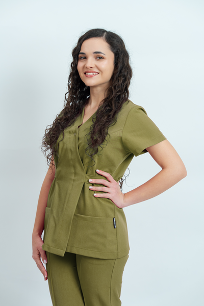 Costum medical Signature Wrap Dama - Olive