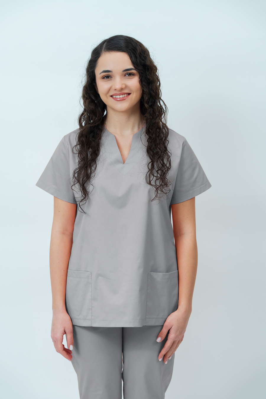 Bluză medicală Core Minimal Dama - Pale Grey