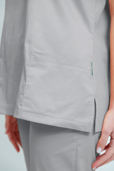 Bluză medicală Core Minimal Dama - Pale Grey